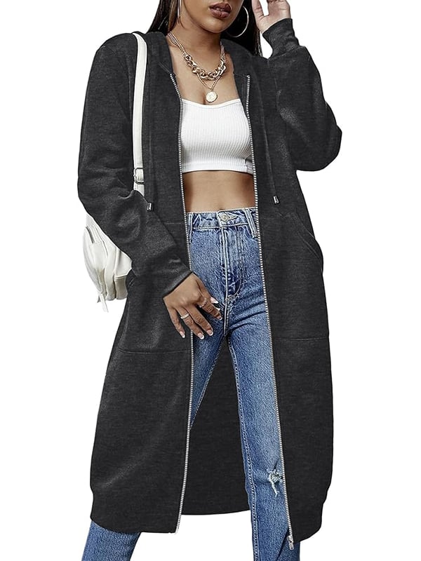 🥳 Diese Woche Sonderpreis €15,99!!🔥Damen Freizeit-Fleece-Hoodies mit Reißverschluss
