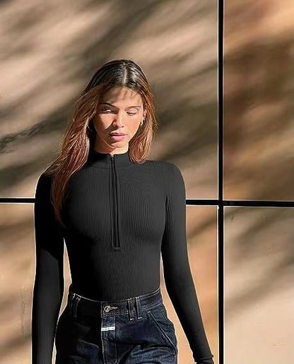 🔥Heiss 49% Rabett - 2023 HERBST NEU Reißverschluss-Bodysuit🎁Kaufen 2 Bekommen 15% Rabatt