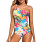 💖Letzter Tag Sonderpreis: €15,99!!💖Damen Einteiliger Badeanzug mit Cut-Out und einem Schulterträger👙