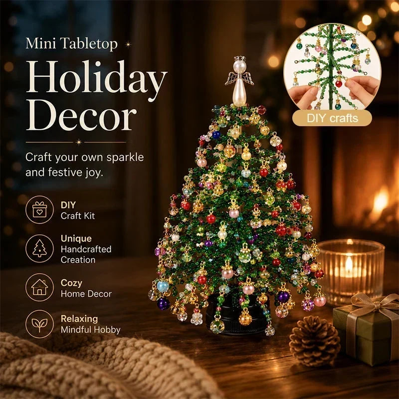 🎄✨ DIY-Set für den Weihnachtsbaum mit Perlen – 🎅 Gestalte deine eigene funkelnde Weihnachtsdekoration