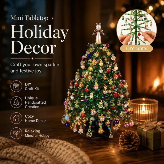 🎄✨ DIY-Set für den Weihnachtsbaum mit Perlen – 🎅 Gestalte deine eigene funkelnde Weihnachtsdekoration