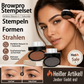 ✨Kaufe 1 bekomme 1 gratis – NUR €12,99!🖌️50K+ verkauft!!🖤Augenbrauen-Stempel-Puder-Set mit Applikatorpinsel
