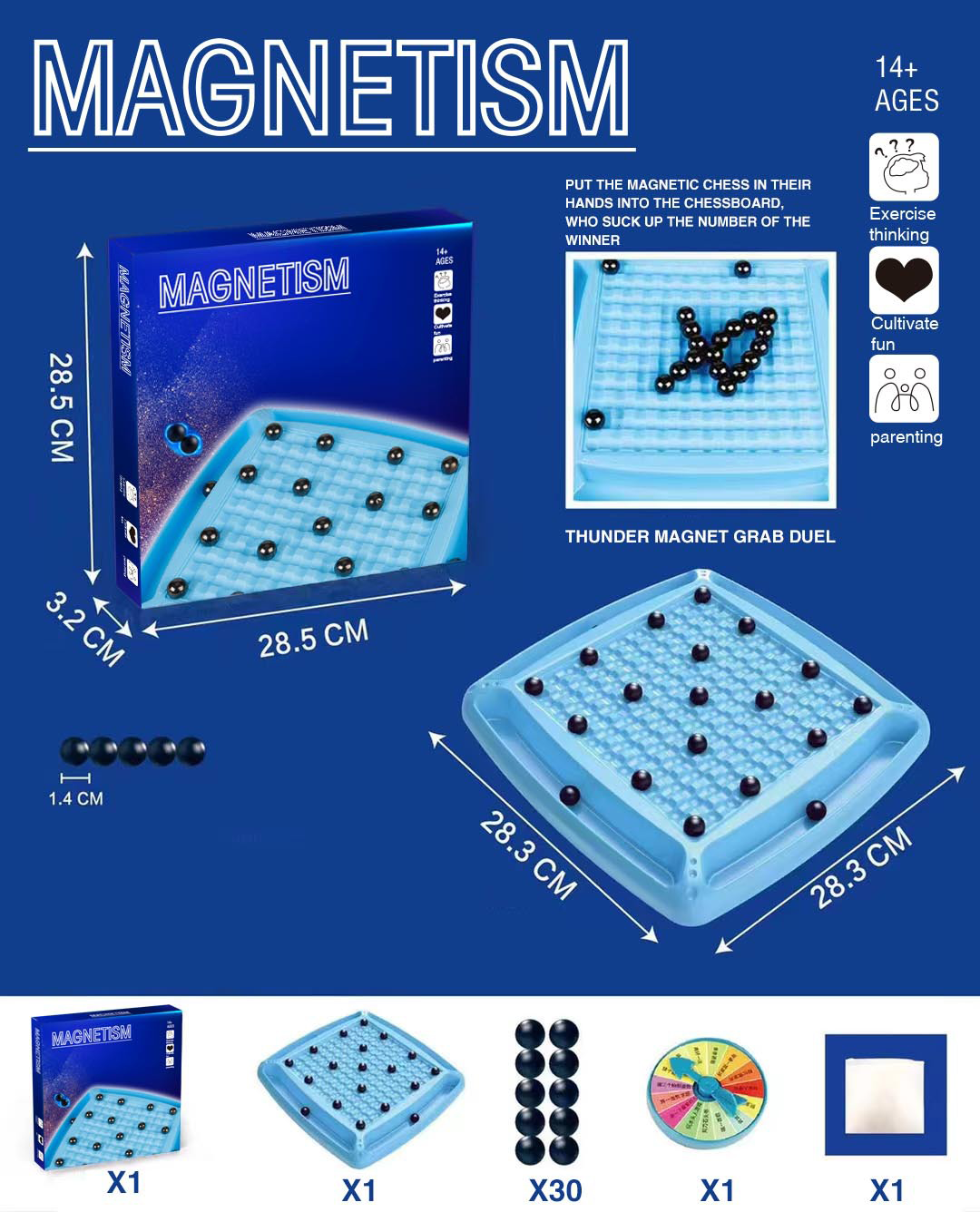 🎄Weihnachtsverkauf🔥Magnetisches Schachspiel - Brettspielversion
