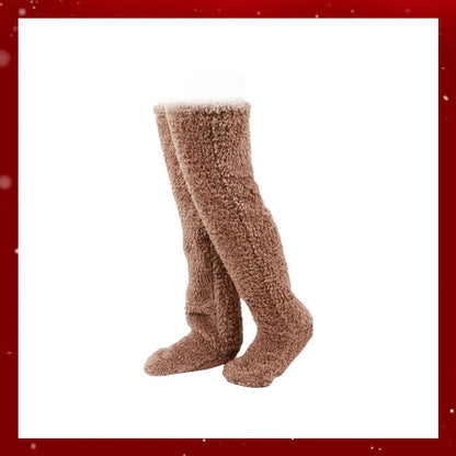 ⚡Blitzverkauf🏆#1 Bestseller⏰💕Samtige Fleece-Kniestrümpfe für Weihnachten❄️🎅