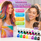 🔥Letzter Tag 50% Rabatt🌈12-Farben-Set mit temporärer Haarkreide und Applikator