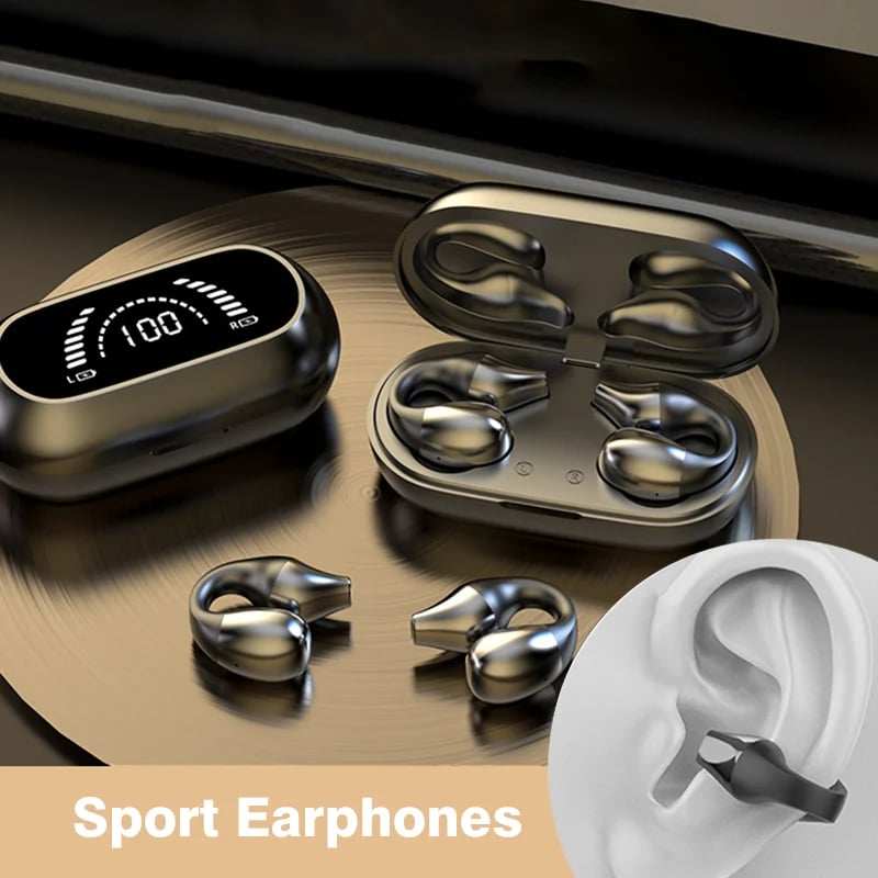 🔥New Year Sale 49% OFF - Wireless Ear Clip Bone Conduction Headphones