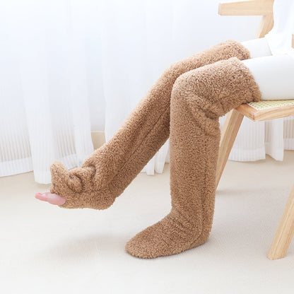 ⚡Blitzverkauf🏆#1 Bestseller⏰💕Samtige Fleece-Kniestrümpfe für Weihnachten❄️🎅
