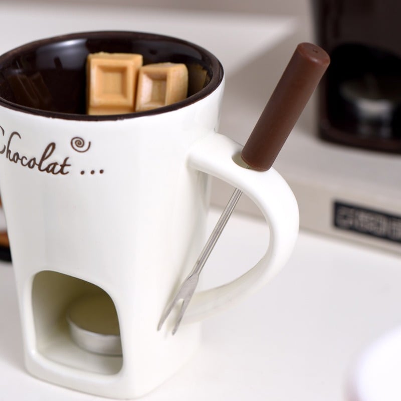 🎄Weihnachtsverkauf 50% Rabatt🍫Handgefertigte Schokoladenschmelztasse🎁Das gemütliche Fondue-Erlebnis