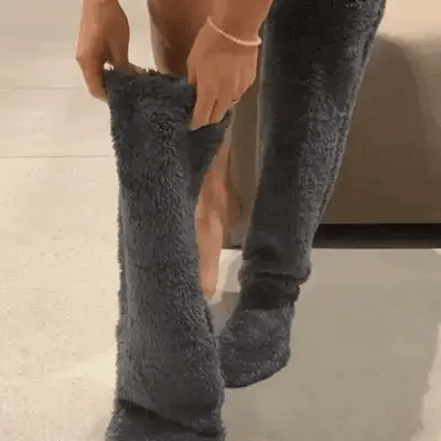 ⚡Blitzverkauf🏆#1 Bestseller⏰💕Samtige Fleece-Kniestrümpfe für Weihnachten❄️🎅