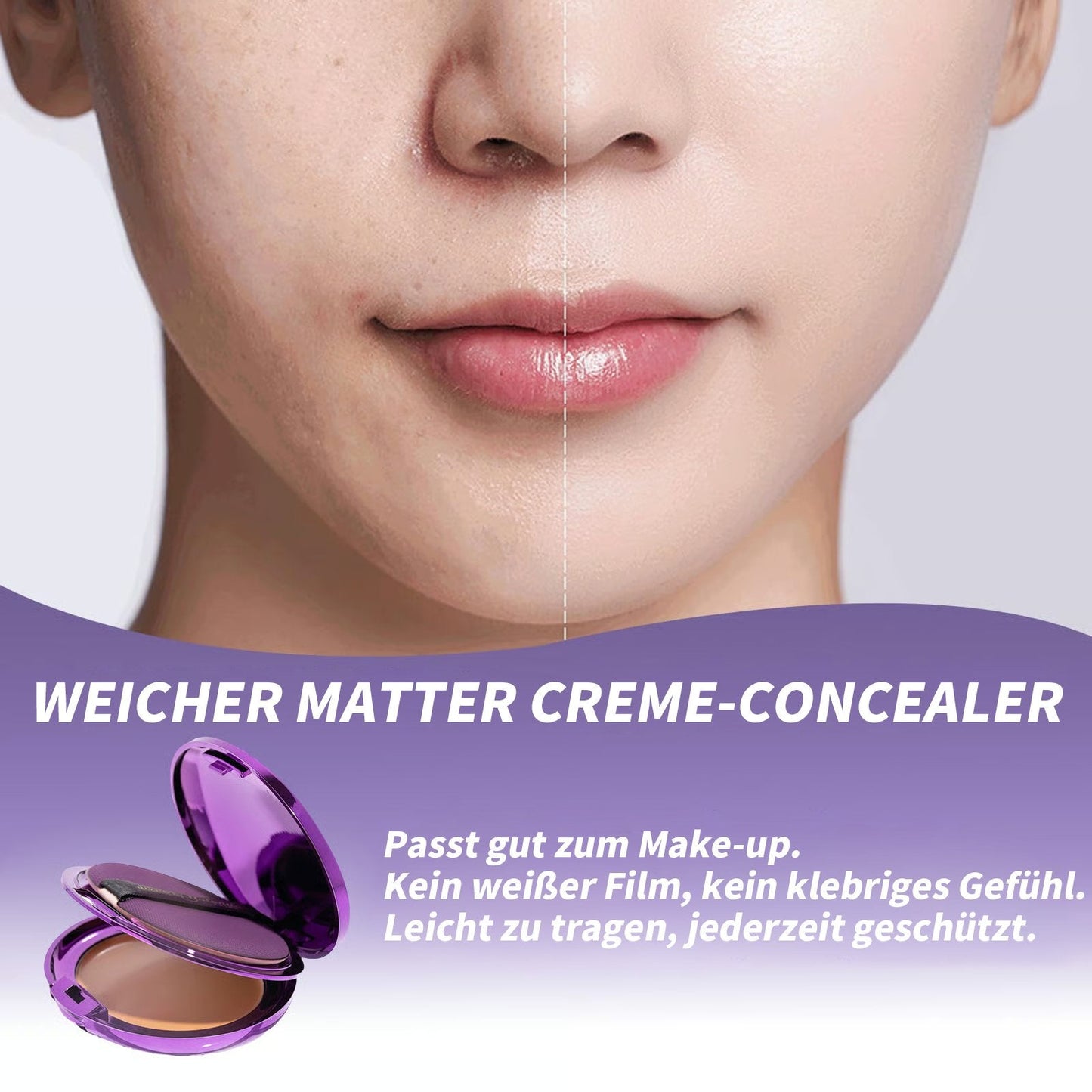 🎁LETZTER TAG SALE 49% RABATT🔥Weicher, matter Creme-Concealer
