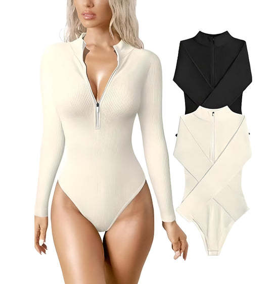 🔥Heiss 49% Rabett - 2023 HERBST NEU Reißverschluss-Bodysuit🎁Kaufen 2 Bekommen 15% Rabatt