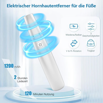 🏆Letzter Tag: Nur €12.99!!💥⚡50K+ verkauft!🔥Elektrischer Hornhautentferner🎁1*Ersatzkopf inklusive🎁