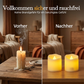 💥Letzter Tag 50% Rabatt⚡50K+ verkauft!🔥Warme, flackernde flammenlose LED-Kerzen