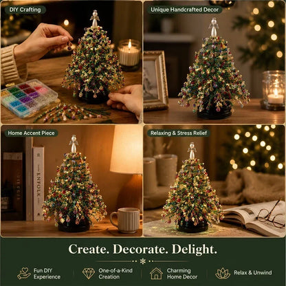 🎄✨ DIY-Set für den Weihnachtsbaum mit Perlen – 🎅 Gestalte deine eigene funkelnde Weihnachtsdekoration