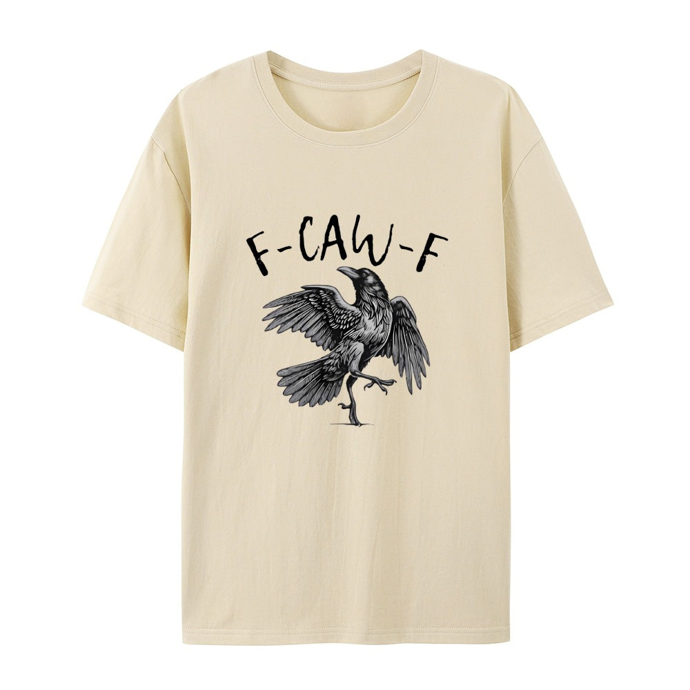 ✨Überraschungspreis: Nur €13,99✨Humorvolles T-Shirt mit Krähen-Grafik – Sagen Sie es mit einem "Caw"!