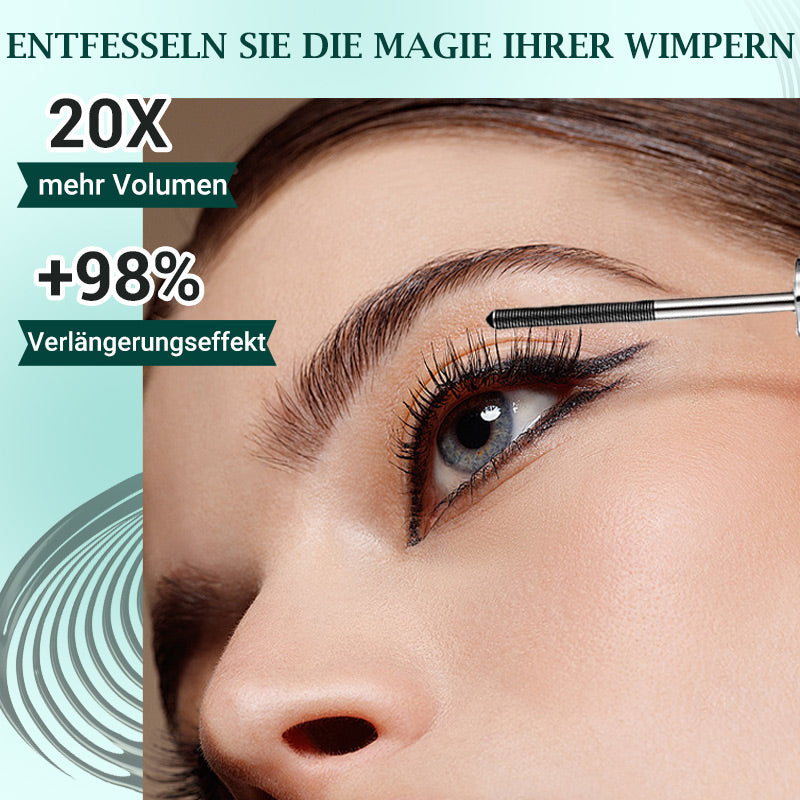 ✨Letzter Tag – Kaufe 1 bekomme 1 gratis⏰Ultimative wasserfeste & schweißfeste Mascara für Länge und Schwung💦