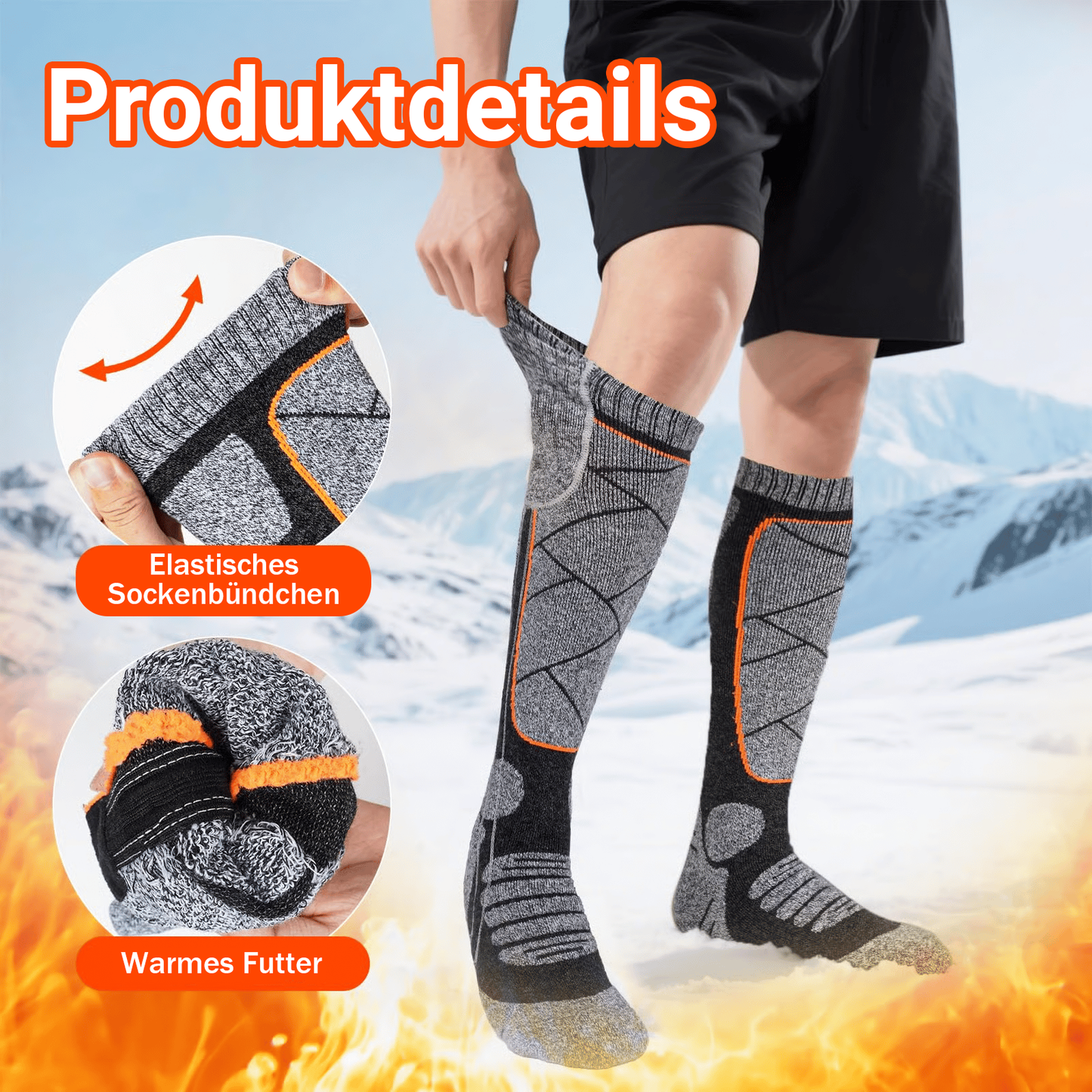 🎁 Black Friday Verkauf 49% Rabatt🎅Waschbare, wiederaufladbare beheizte Socken für Männer & Frauen