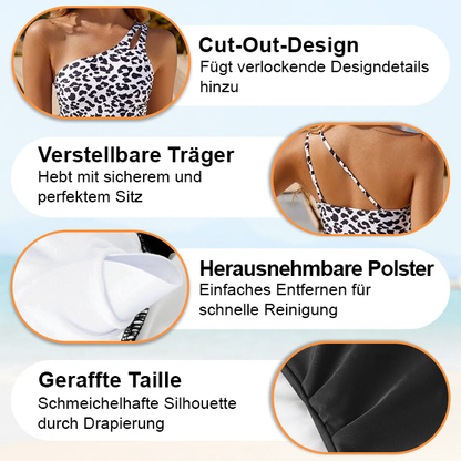 💖Letzter Tag Sonderpreis: €15,99!!💖Damen Einteiliger Badeanzug mit Cut-Out und einem Schulterträger👙