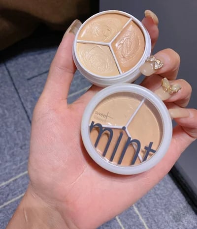 🔥Neujahrsangebot - Kaufen 1 bekommen 1 gratis & 1 Pinsel🎉3-in-1 Concealer Palette
