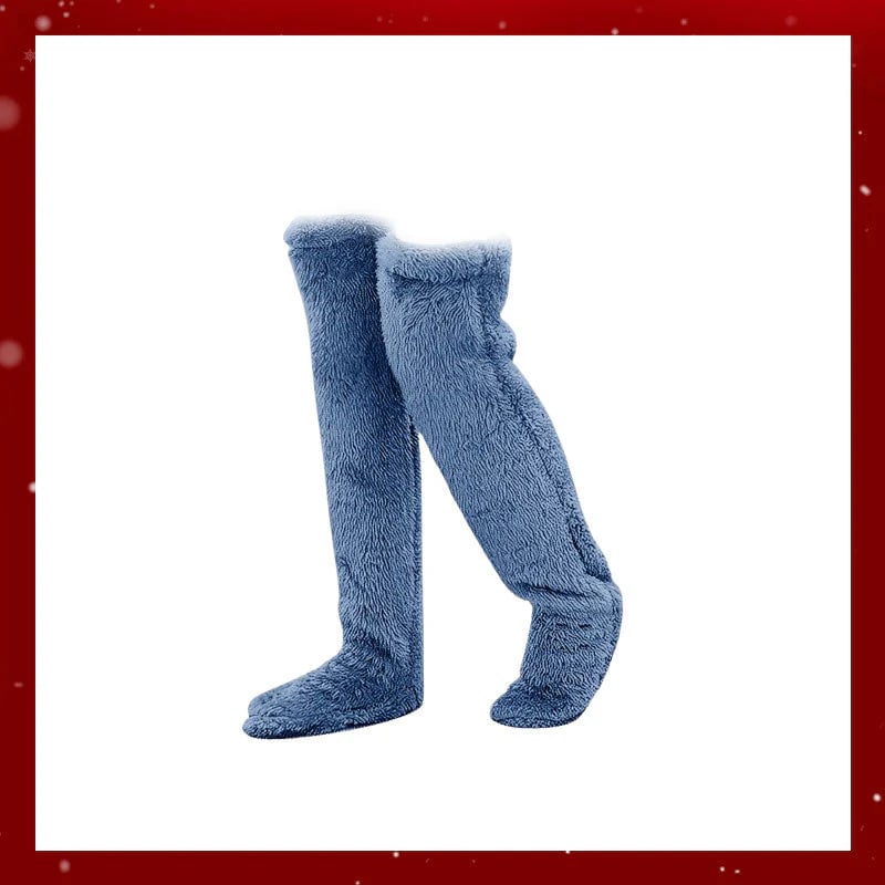 ⚡Blitzverkauf🏆#1 Bestseller⏰💕Samtige Fleece-Kniestrümpfe für Weihnachten❄️🎅