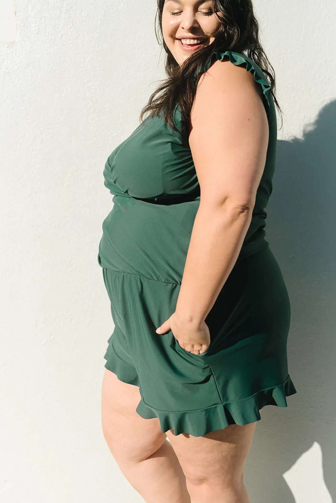 🔥Mother’s Day Promotion 50% OFF🎁Swim Romper Built-in Bra & Shorts with Pockets👙
