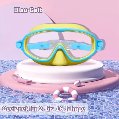 🔥Kostenloser Versand & 50 % Rabatt🔥HD-Schwimmbrille für Kinder 3-18 Jahre  mit großem Rahmen, wasserdicht und beschlagfrei