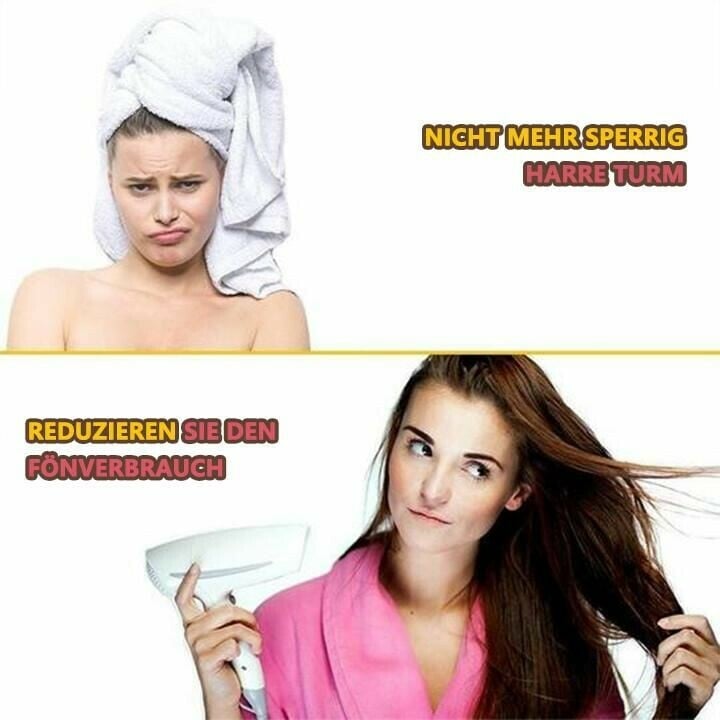 Magische schnell trockene Haarkappe