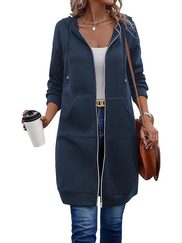 🥳 Diese Woche Sonderpreis €15,99!!🔥Damen Freizeit-Fleece-Hoodies mit Reißverschluss
