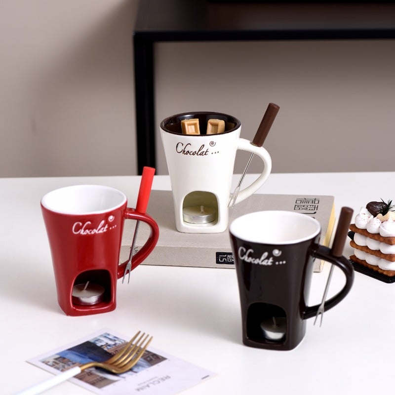 🎄Weihnachtsverkauf 50% Rabatt🍫Handgefertigte Schokoladenschmelztasse🎁Das gemütliche Fondue-Erlebnis