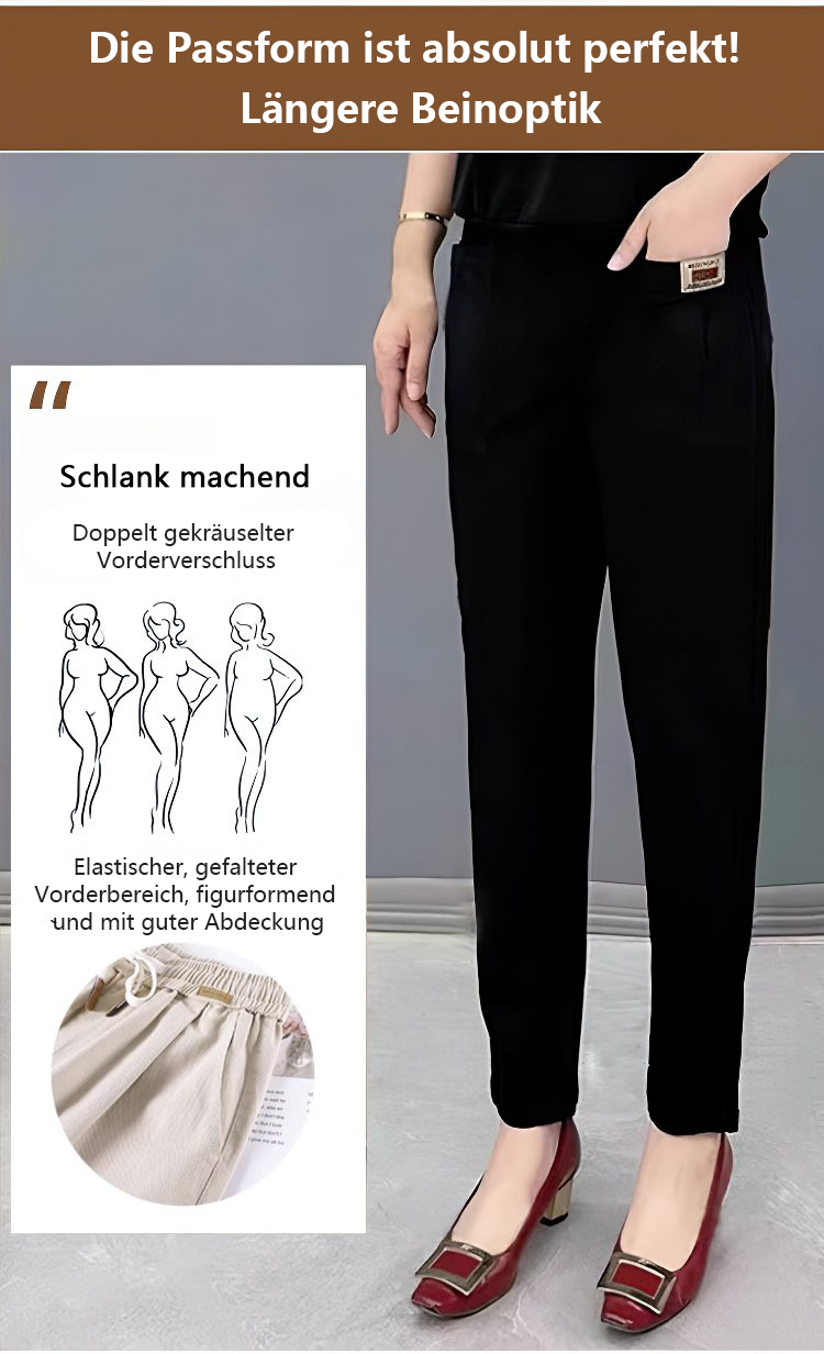 💝Damen Elastische Baumwollhose✈️Kostenloser Versand