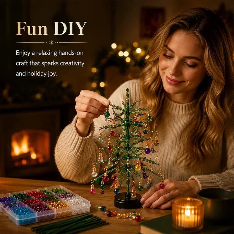 🎄✨ DIY-Set für den Weihnachtsbaum mit Perlen – 🎅 Gestalte deine eigene funkelnde Weihnachtsdekoration