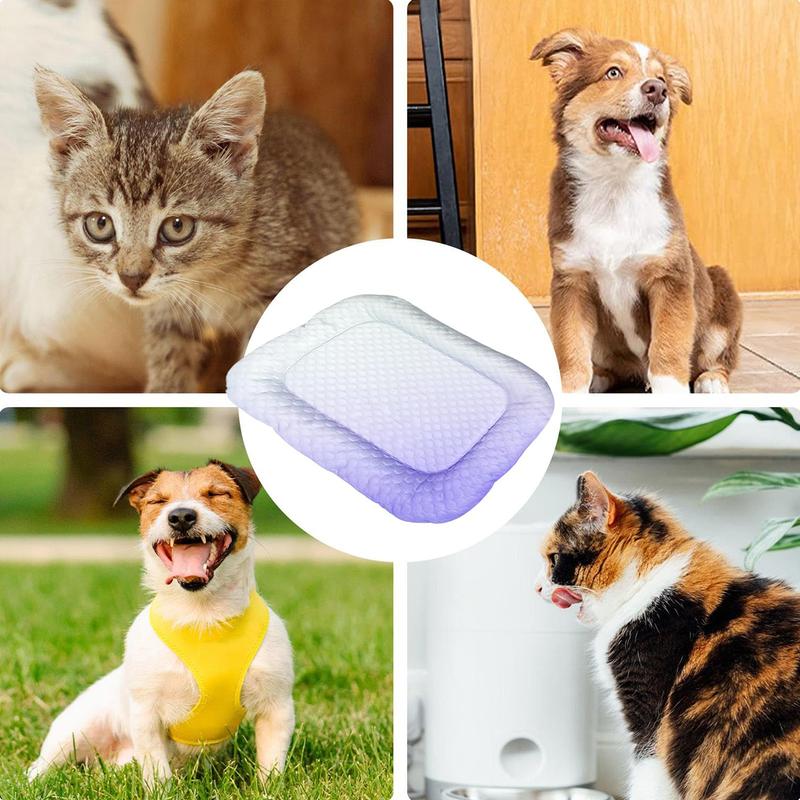 🔥Kostenloser Versand & 50 % Rabatt🔥 Pawchill™ Kühlmatte für Hunde & Katzen 🐾  Ice-Silk – natürlich kühl, atmungsaktiv & waschbar 🌿  Für Zuhause, Sofa & Auto • Mehrere Größen • Farbverlauf ☀️🐶🐱