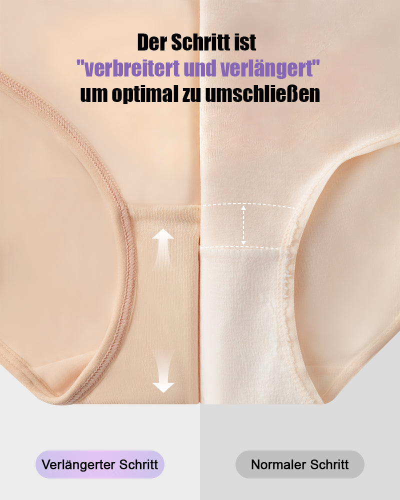 ✨Letzter Tag – Kaufe 1 bekomme 3✨Übergrößen hochgeschnittene Bauchkontroll-Slips mit Kreuz-Design