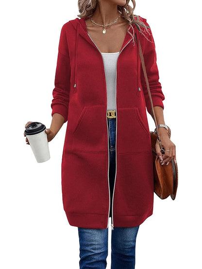 🥳 Diese Woche Sonderpreis €15,99!!🔥Damen Freizeit-Fleece-Hoodies mit Reißverschluss