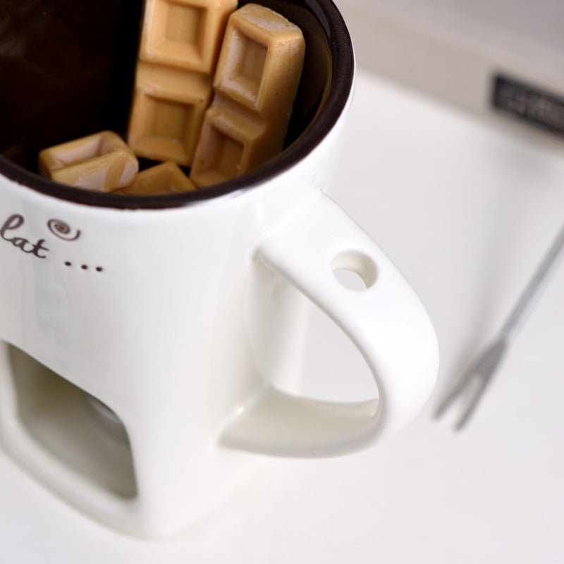 🎄Weihnachtsverkauf 50% Rabatt🍫Handgefertigte Schokoladenschmelztasse🎁Das gemütliche Fondue-Erlebnis