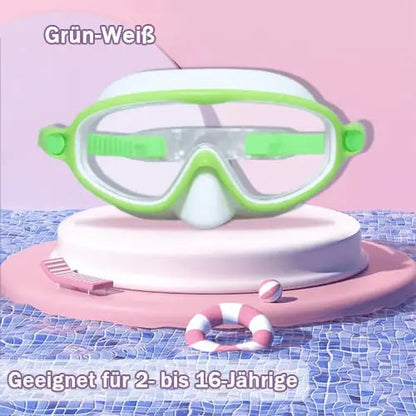🔥Kostenloser Versand & 50 % Rabatt🔥HD-Schwimmbrille für Kinder 3-18 Jahre  mit großem Rahmen, wasserdicht und beschlagfrei