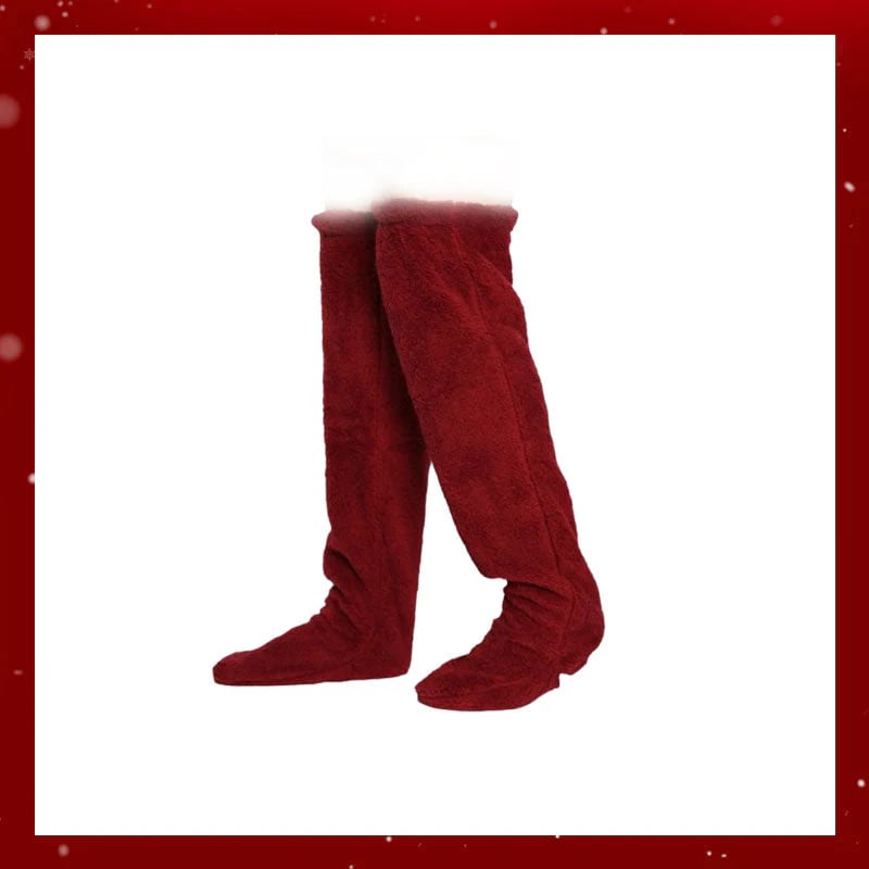 ⚡Blitzverkauf🏆#1 Bestseller⏰💕Samtige Fleece-Kniestrümpfe für Weihnachten❄️🎅