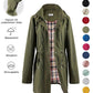 🔥2026 HEISS 50% Rabatt🧥Wasserdichte Damenjacke mit Kapuze, Reißverschluss und Kordelzug🍃