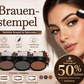 ✨Kaufe 1 bekomme 1 gratis – NUR €12,99!🖌️50K+ verkauft!!🖤Augenbrauen-Stempel-Puder-Set mit Applikatorpinsel