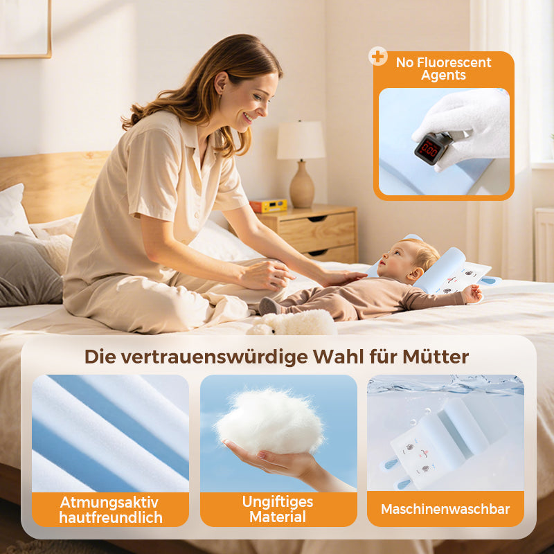 🔥Kostenloser Versand & 50 % Rabatt🔥 Atmungsaktives, formgebendes Ganzjahreskissen für die Entwicklung des Baby