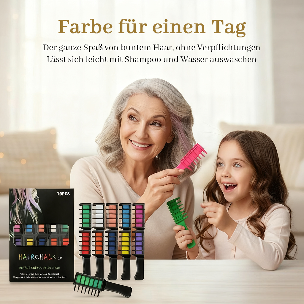 🎅Weihnachtsverkauf 50% Rabatt🔥Festliche Spaß-Haarfarben-Kämme