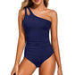 💖Letzter Tag Sonderpreis: €15,99!!💖Damen Einteiliger Badeanzug mit Cut-Out und einem Schulterträger👙