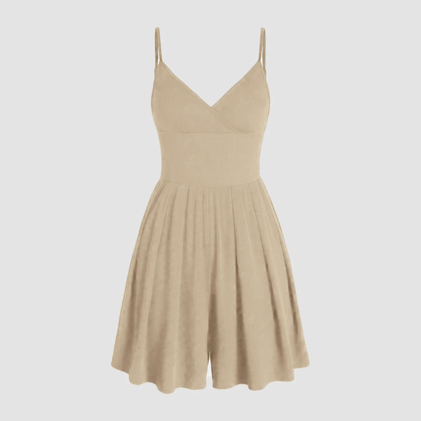 ☀️Summer Essential-Limited Time Low Price💕Women's Casual Adjustable Plain Backless Wrap Cami Romper