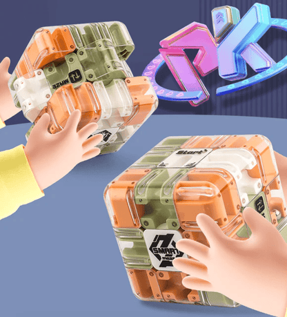 ⏳Letzter Tag Spezialpreis: €13,99!⏰Großer 3D-Puzzle-Labyrinth-Würfel - Fesselndes Denksportspielzeug