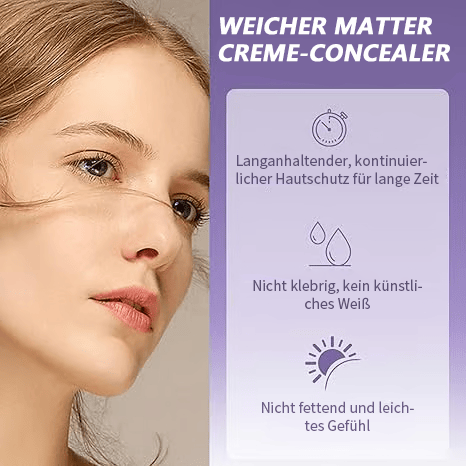 🎁LETZTER TAG SALE 49% RABATT🔥Weicher, matter Creme-Concealer