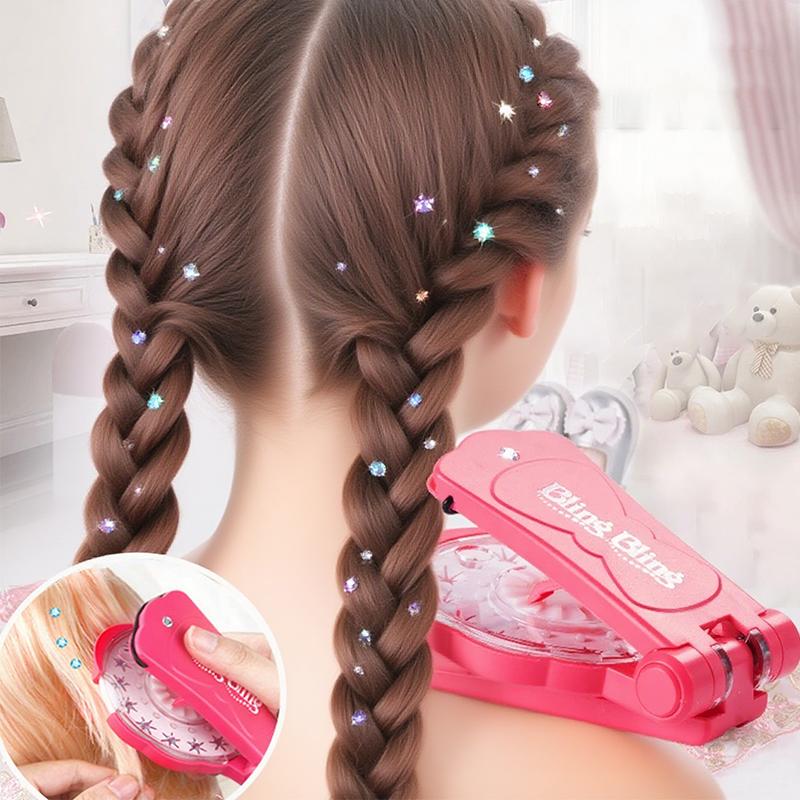 🎅Christmas Sale 50% OFF✨Glitter Diamond Styling Tools Hair Gemstone Styling Set