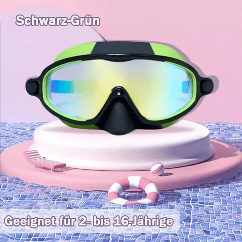 🔥Kostenloser Versand & 50 % Rabatt🔥HD-Schwimmbrille für Kinder 3-18 Jahre  mit großem Rahmen, wasserdicht und beschlagfrei