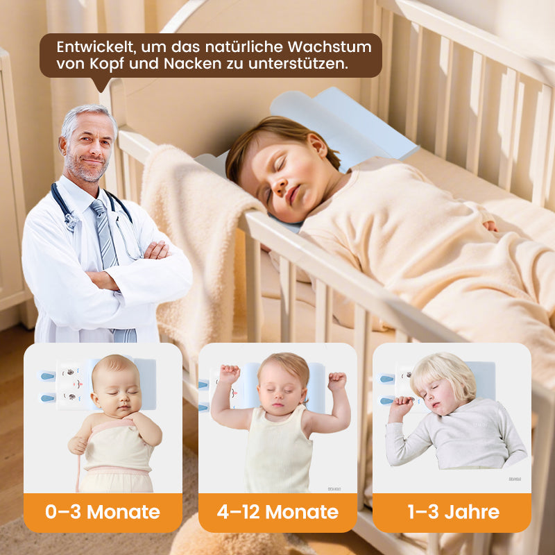 🔥Kostenloser Versand & 50 % Rabatt🔥 Atmungsaktives, formgebendes Ganzjahreskissen für die Entwicklung des Baby