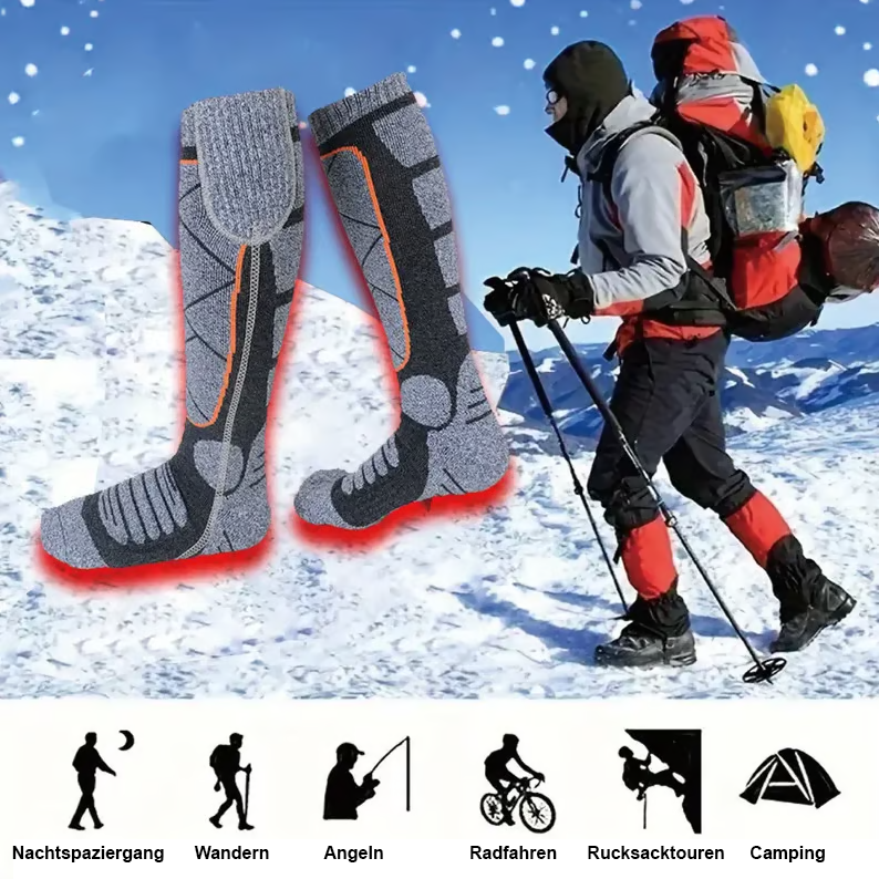🎁 Black Friday Verkauf 49% Rabatt🎅Waschbare, wiederaufladbare beheizte Socken für Männer & Frauen