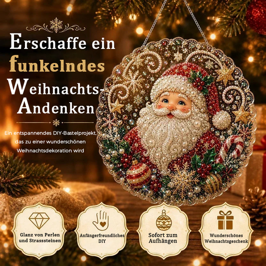 🎅Weihnachts-Vorverkauf – 60% Rabatt!!🎄Weihnachtliches Perlen-Diamond-Art-Hängeornament-Set | Lichtbeständige, nicht verblassende Perlen – DIY handmade Weihnachtsschmuck zum Aufhängen🎅💎